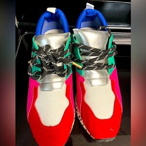 Steve Madden cliff athletic shoes women size 7 medium animal print colorful